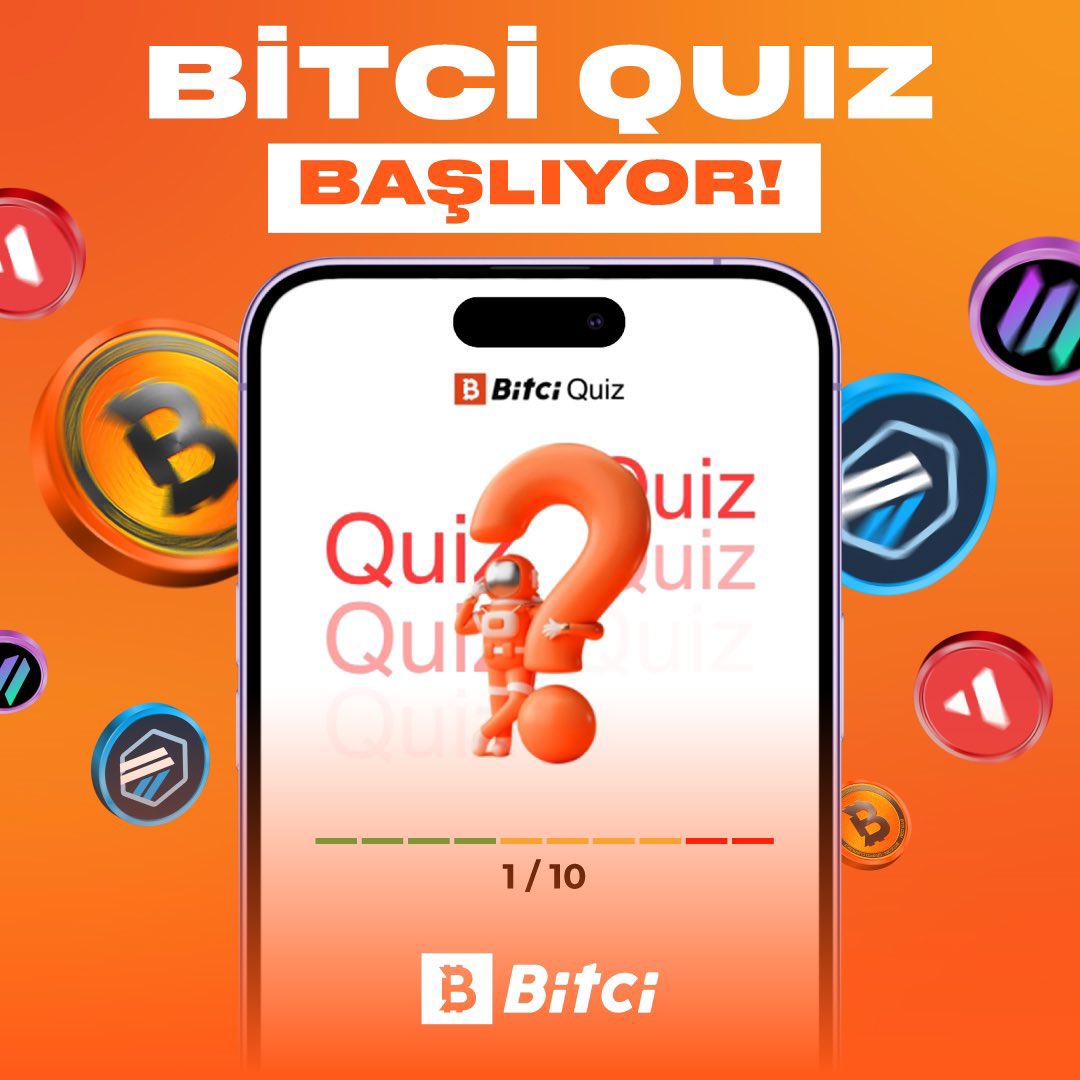 safebitcom's tweet photo. Tüm katılımcıların 30 #BitciÇark kazandığı #BitciQuiz'e katılımlar başladı! 🎡
💰 Bu akşam gerçekleşecek #BitciQuiz'e 300 TRY ile 20.30’a kadar katılım sağlayabilirsiniz.
⏰ Yarışma bugün saat 21.00’de başlayacaktır.
❓Sorular ''Genel'' kategorisinden sorulacaktır.
➡️ 10 soruya doğru cevap ver, tüm toplanan miktarın %70'ini kazananlar ile paylaş!
#Bitci #BitciQuiz