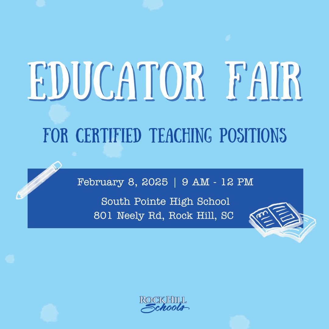 Come meet our administrators and find the right team for you! RSVP on our website: rockhillschools.com