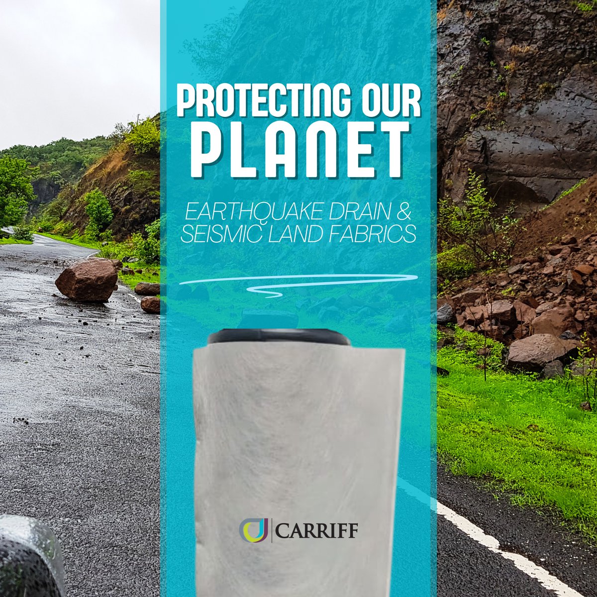 Carriff_Fabrics's tweet photo. Carriff’s Earthquake Drain Fabrics are vital in seismic zones for environmental conservation, enhancing soil stability and preventing liquefaction during earthquakes.

Learn more about our Earthquake Drain Fabrics on our website!
🌐 https://t.co/8pnNUMpXut #earthquakedrainfabrics https://t.co/WSH3aqN6Tq