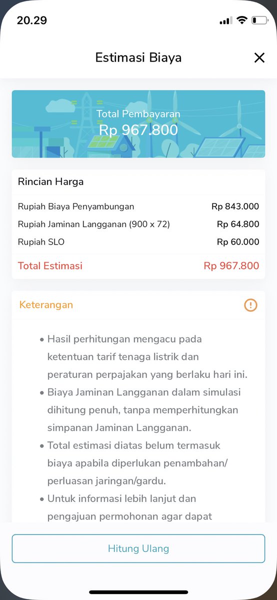 udahmoveonn's tweet photo. @pln_123 halo kak boleh di info ga ya ini tadi aku nyoba simulasi pemasangan baru untuk watt 900 harga segini, apakah ada tambahan lagi jika ingin dipasangkan kak? misalnya dari kabel atau dan lainnya?

terima kasih https://t.co/zXIVdikZ75