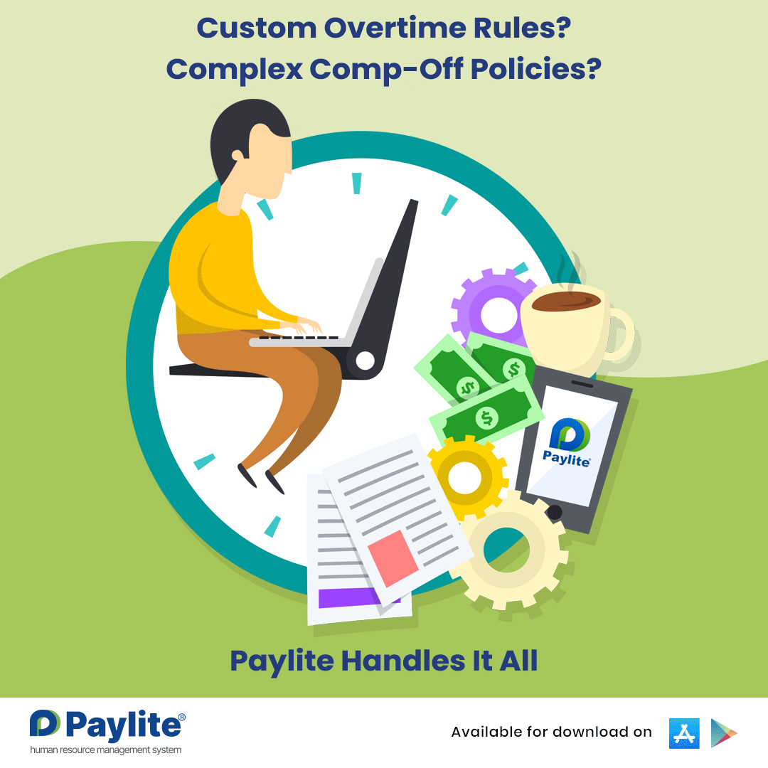 Paylite's tweet photo. Navigate complex regional #overtime laws and #compoff policies with confidence.
@Paylite's #TimeandAttendance system automatically adapts to different compliance requirements while maintaining your organisation's overtime policies.
https://t.co/2Yy7KLiWxN
#HRAutomation #HRtech https://t.co/cWfwMyWvYi