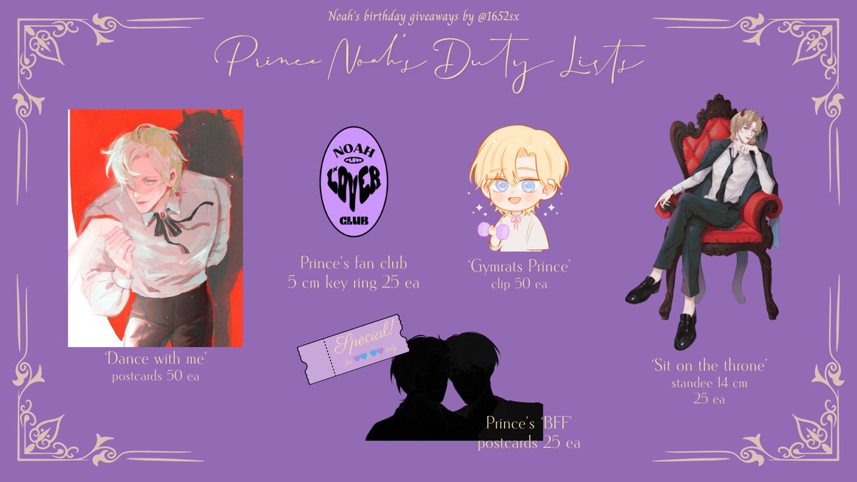 1652sx's tweet photo. 👑Han Noah's BD giveaways👑

🗓️ 9 feb 25
⏰ 13.00-15.00
📍Riri Teahouse

Random 35 sets˚₊·—̳͟͞͞♥
Set A: Standee + Postcard + Clip + Keyring

Set B: Standee + Postcard + Clip

Set C: Postcard + Clip + Keyring

💜💙/💙💜 แจ้งเค้าได้เลย🥳 
#Brightest_Star_HanNOAH
#PLLIมาแจก https://t.co/OC3kFyJeOQ