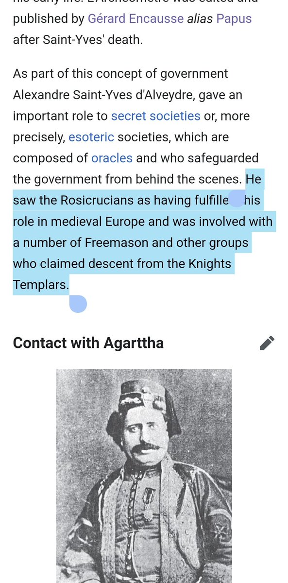 DavidTaormia's tweet image. The most substantial early use of the word #synarchy comes from the writings of Alexandre Saint-Yves d&apos;Alveydre (1842–1909), who used the term in his book La France vraie to describe what he believed was the ideal form of government.