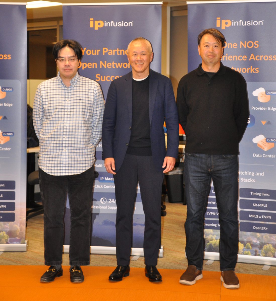 IPInfusion's tweet photo. @sfyoshi Always a pleasure. It's not everyday we get to host a networking legend onsite. 😀 https://t.co/9LldQZgy9z