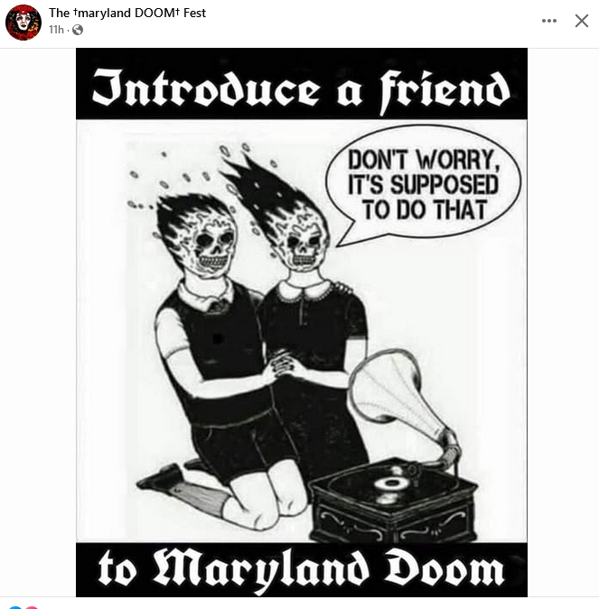 mortalbloodmb's tweet photo. Maryland Doom 🤘💀🤘
#maryland #doomfest https://t.co/0lQoLMeUjv
