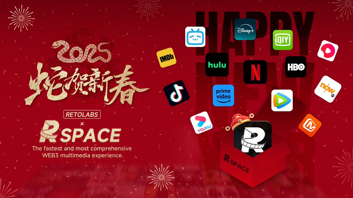 🎉 Happy Chinese New Year! 🐍

$1,000 Giveaway – 10winner ($100) !

TASK:
1️⃣ Follow <a href="/RetoLabs/">RetoLabs</a>  &amp; <a href="/LADT_co/">LADT</a> 
2️⃣ Like &amp; Retweet ❤️
3️⃣ Tag 3 friends 💬
4️⃣ Join our Telegram 👉t.me/RETOLabsBot

⏰ 72 hours!

Join us and experience Web3’s fastest streaming platform! 🎥
#Retolabs