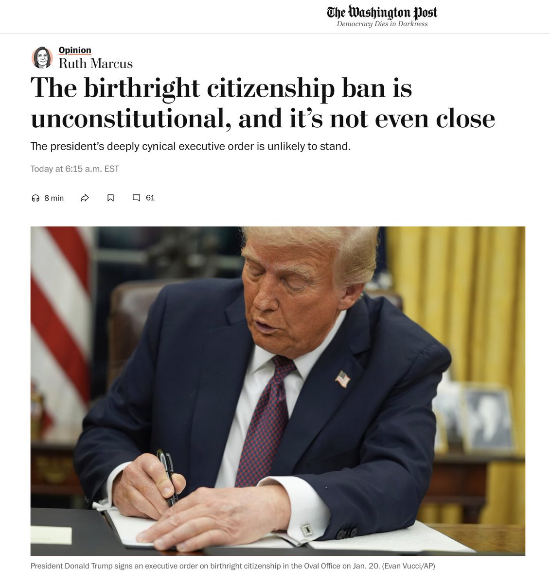 最高法院激辩出生公民权:特朗普行政令面临宪法挑战 - 1