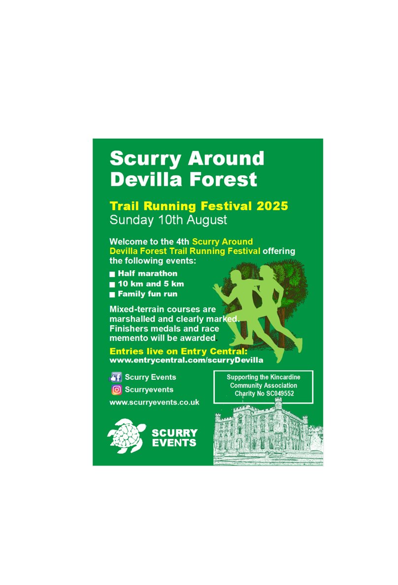 EventsScurry's tweet image. Entries are now live for the 4th Scurry Around Devilla Forest trail running festival, Sunday the 10th of August 2025
Half Marathon - 10km-5km- Family fun run options 📷📷📷📷
entrycentral.com/ScurryDevilla
Don’t miss out on Early bird entries!