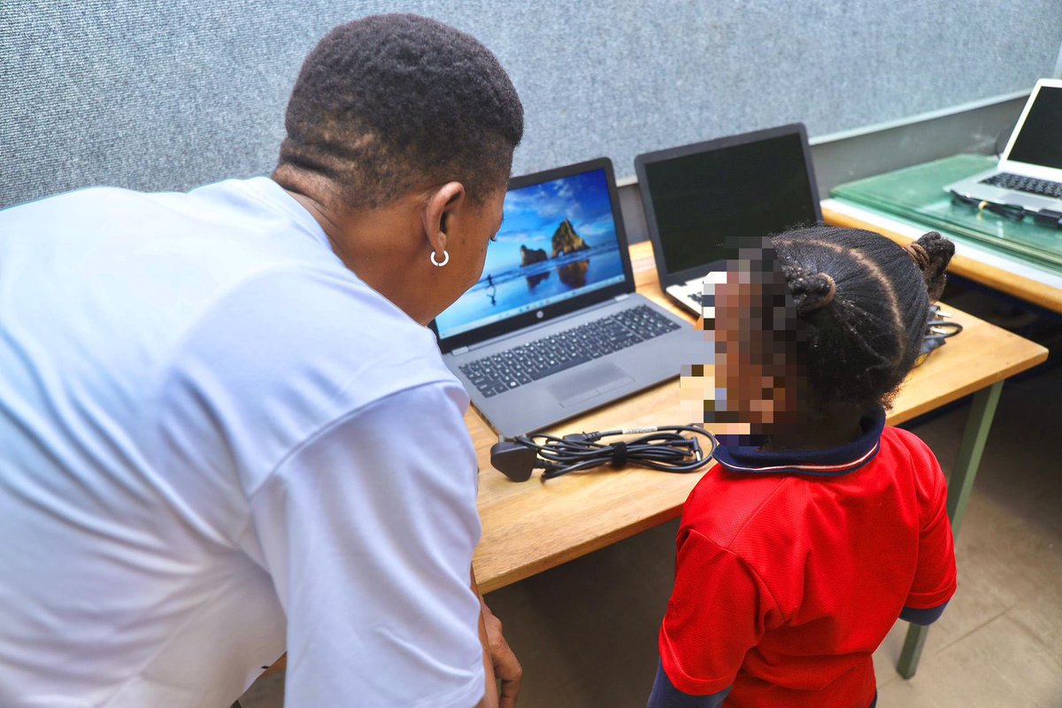 ApostleDeza's tweet photo. [BREAKING NEWS]

@EFFSouthAfrica Donates Laptops To Another School‼️‼️‼️

EFF MP, Commissar Vuyani Pambo visited Ekuthuleni Primary School in Soweto, Diepkloof Zone 5, earlier today to deliver on the commitment he made during his oversight visit.

#UmntanaEskolweni #BackToSchool #EFFTurns12 ❤️🖤💚