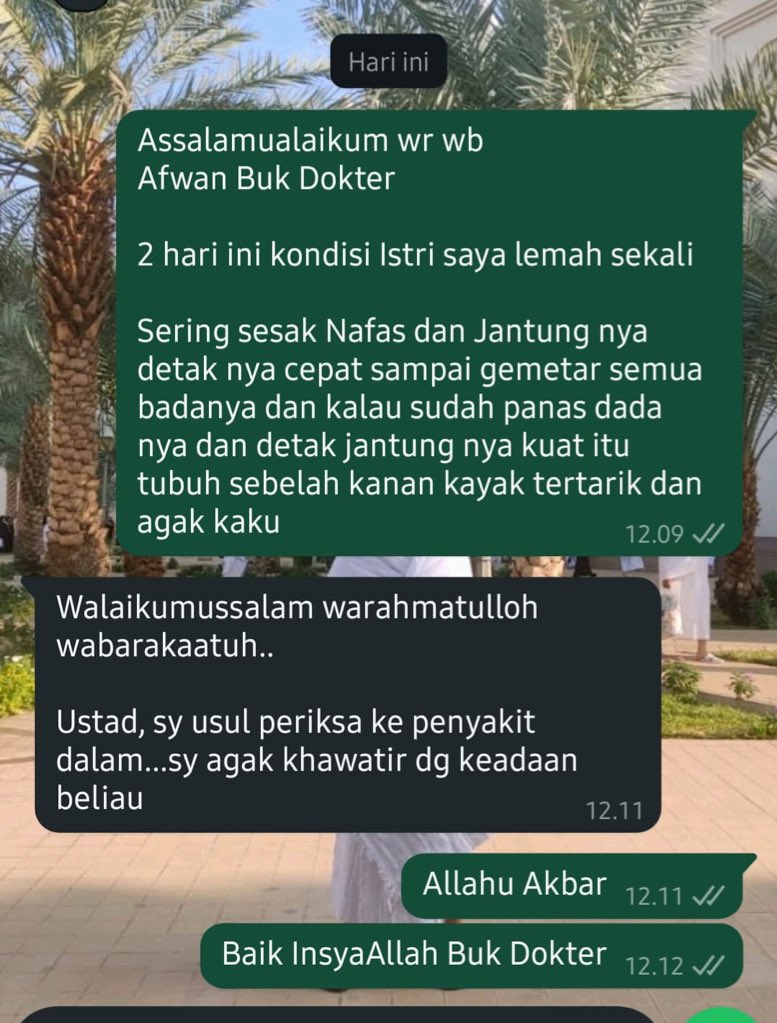 IbrahimAzzaini's tweet photo. TEMAN2 PLEASE BANTU RETWEET ya 😭🙏🏻
Istri ust. Syukron
Salah satu dai yg punya konsentrasi dakwah di pedalaman 

Harus segera diperiksa, dan terkendala tunggakan BPJS
Alhamdulillah sdh ada yang pinjamkan.

Kita mudahkan urusan dai yuk, untuk pembayaran utangnya 😭🙏🏻
Rp. 3.535.000 https://t.co/6bNlEEtxGo