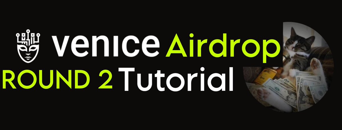Venice آموزش راند دوم ایردراپ📟

#veniceai #Venice #venicetoken 

- مقدمه : این ایردراپ نیاز به هزینه کردن داره + هیچ تضمینی نیست که ما راند دوم رو ببینیم یا نه + تمام این مطالب آموزشی بوده و شما با مسئولیت کامل خودتون انجامش میدید

بریم برای شروع
