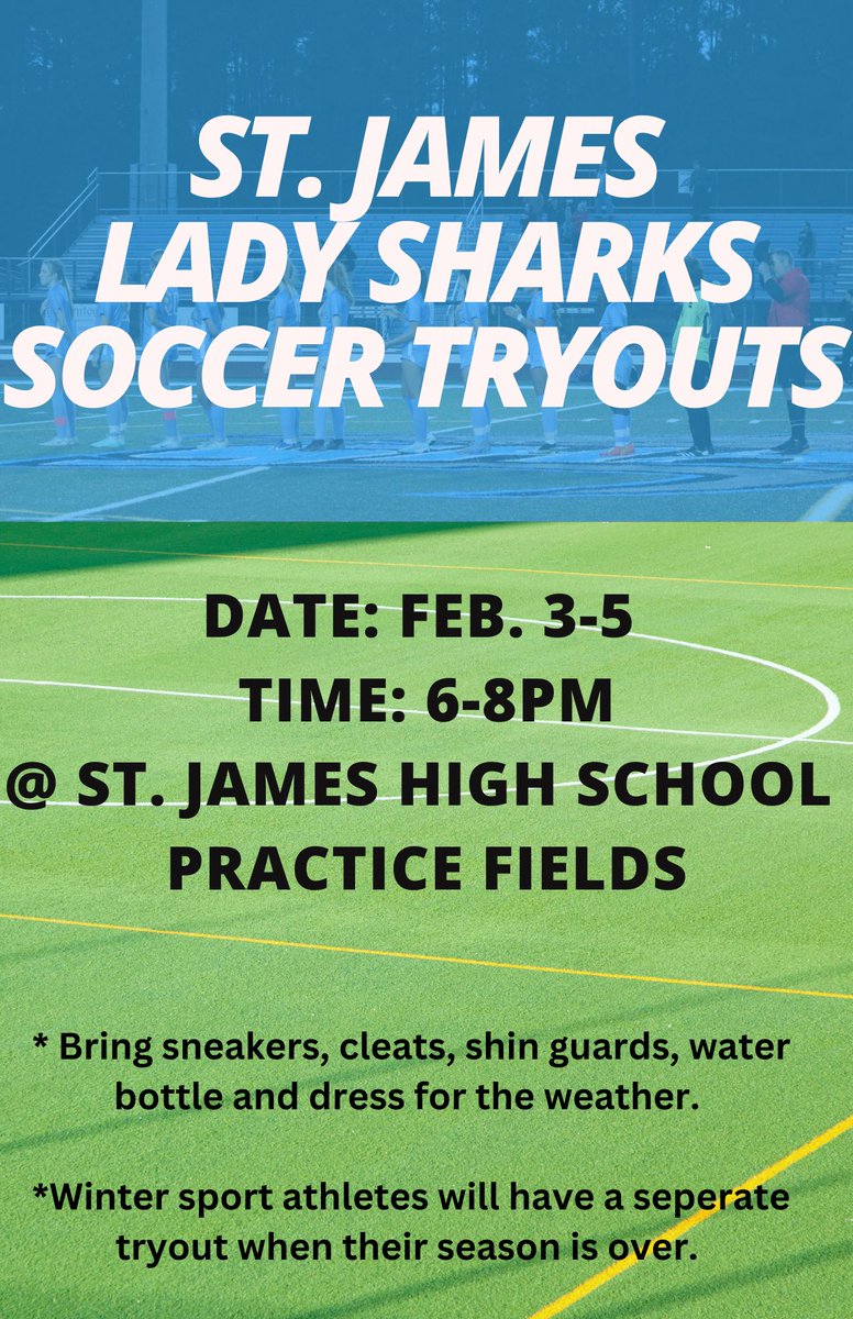 St. James Sharks Women’s Soccer ⚽️🦈 tweet media