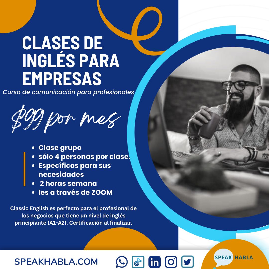 speak_habla's tweet photo. 🌟¿Necesita mejorar su inglés para progresar en su carrera?
✨ Paso 1: Empieza aquí: Test BELA -https://t.co/8sPoGgawfe
✨ Paso 2: Agenda una Sesión Informativa-https://t.co/Qe4x045Mff
✨ Paso 3: ¡Comienza tu Curso de Comunicación en Inglés con un profesor nativo calificado! https://t.co/yN8R5EEk0x