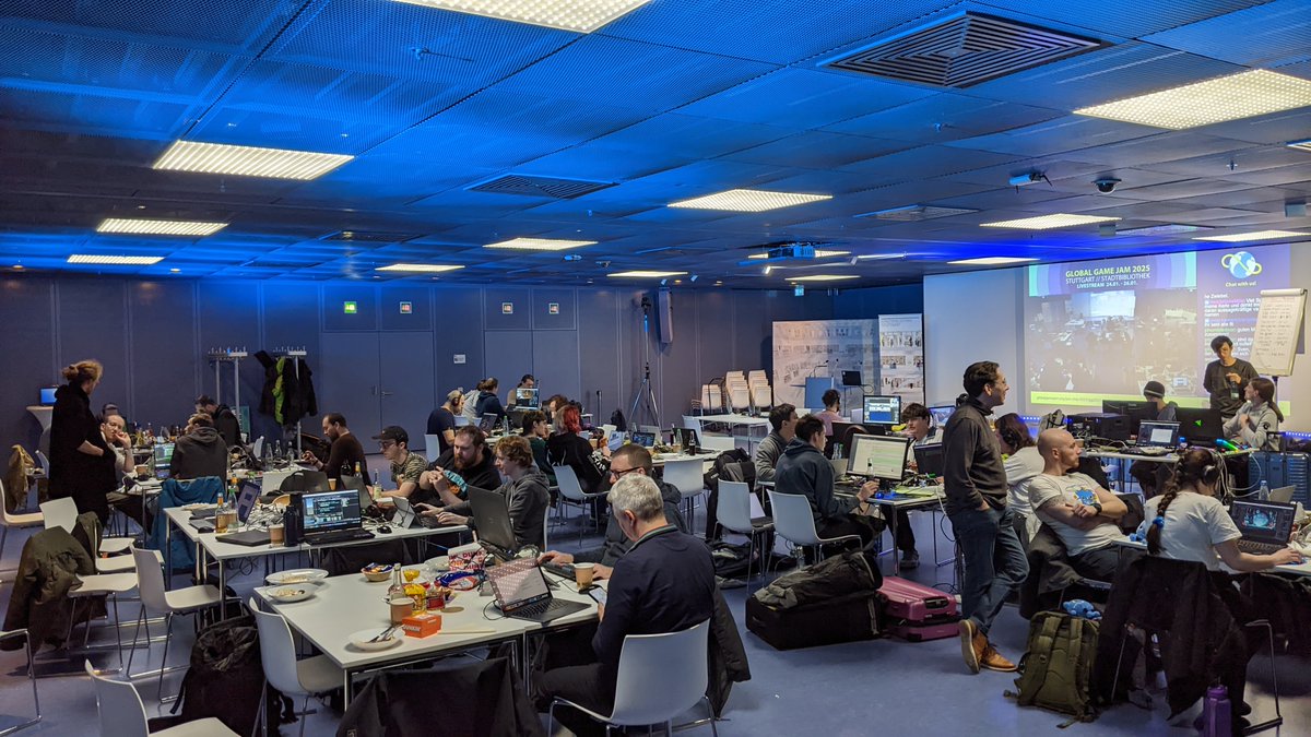 Together with my team I had an amazing experience creating our third person #multiplayer shooter "Shrimps of Doom" at the #GameJam #GGJ25 !

Each player controls a shrimp, shoots bubbles, and tries to pop the enemy's bubble in order to propell them out of the arena.  

#gamedev