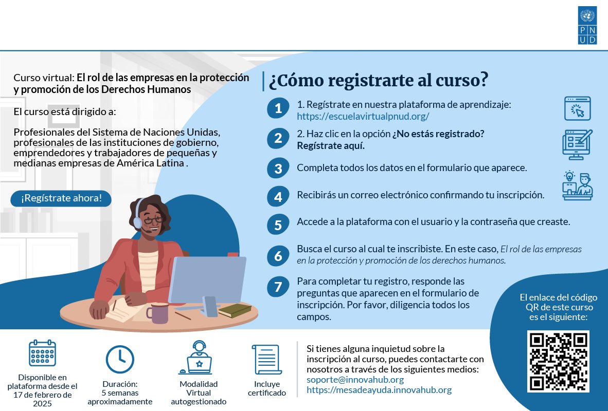 acuna_jairo's tweet photo. 💼📚 ¿Sabes cómo aumentar la #productividad y #competividad en las prácticas diarias de tu empresa?
🤔Oportunidad de aprender sobre #empresasyderechoshumanos y descubrir herramientas prácticas para transformar visión empresarial
✍️Inscríbete aquí https://t.co/e2s4f963tn https://t.co/HXcZLLXV81