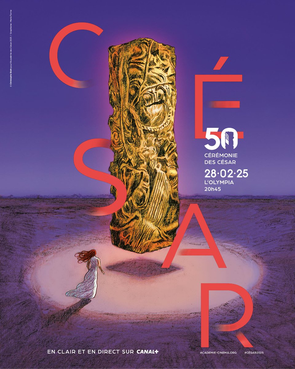 L’affiche de la 50e Cérémonie des César, par l'artiste Christophe Blain.