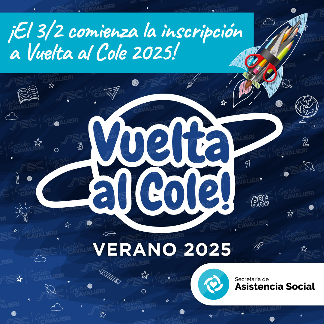 ¡Falta poco para el inicio de Vuelta al Cole - Edición Verano! El próximo lunes 3 de febrero a las ⏰ 12 hs, daremos inicio a la inscripción online del beneficio de entrega de útiles escolares.

Mirá toda la info en beneficios.sec.org.ar/VueltaAlCole 😉

¡Un beneficio para toda la familia!