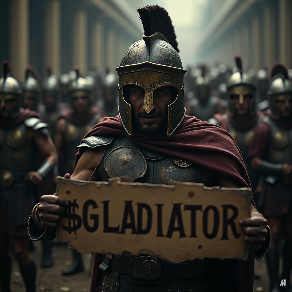 GladiatorCTO's tweet photo. GladiatorArmy, let’s unite!
We’re calling on all members of the #Gladiator community to come together in a powerful Twitter raid! Our mission: to strengthen our bonds, gain trust, and celebrate the incredible values we stand for-bravery, strength, discipline, and resilience! 🏛⚔️ https://t.co/rwP0KjNwkH