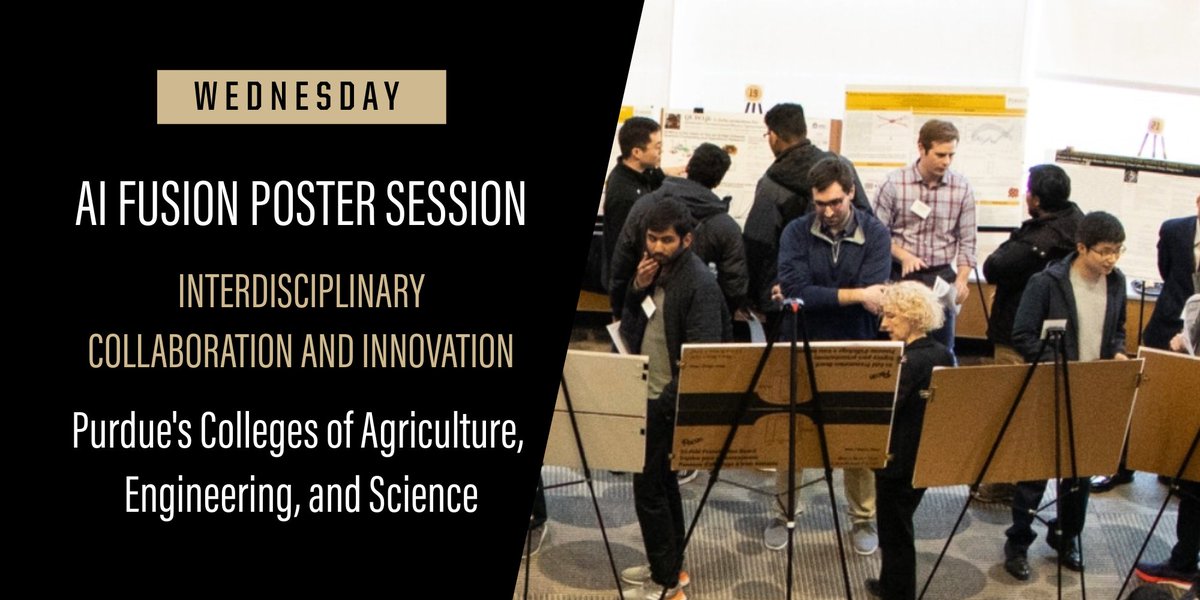 Purdue Science (@purduescience) on Twitter photo Tomorrow: AI Fusion Poster Session—where innovation meets collaboration with researchers, faculty, and students from Purdue’s Colleges <a href="/PurdueAg/">Purdue Agriculture</a> <a href="/PurdueEngineers/">Purdue Engineering</a> <a href="/PurdueScience/">Purdue Science</a>
➡️ purduesci.com/40OfRau Tomorrow: AI Fusion Poster Session—where innovation meets collaboration with researchers, faculty, and students from Purdue’s Colleges <a href="/PurdueAg/">Purdue Agriculture</a> <a href="/PurdueEngineers/">Purdue Engineering</a> <a href="/PurdueScience/">Purdue Science</a>
➡️ purduesci.com/40OfRau