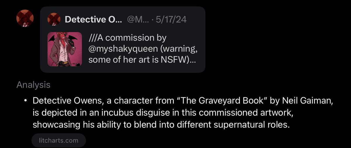 MothDetective's tweet photo. I find some of the AI analysis depictions of Owens as kinda interesting. Only two of them actually got it right though. https://t.co/tkUnLDjstW