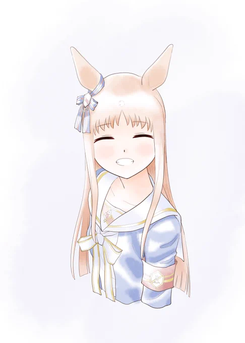 水彩風試してみた習作です～#ウマ娘 