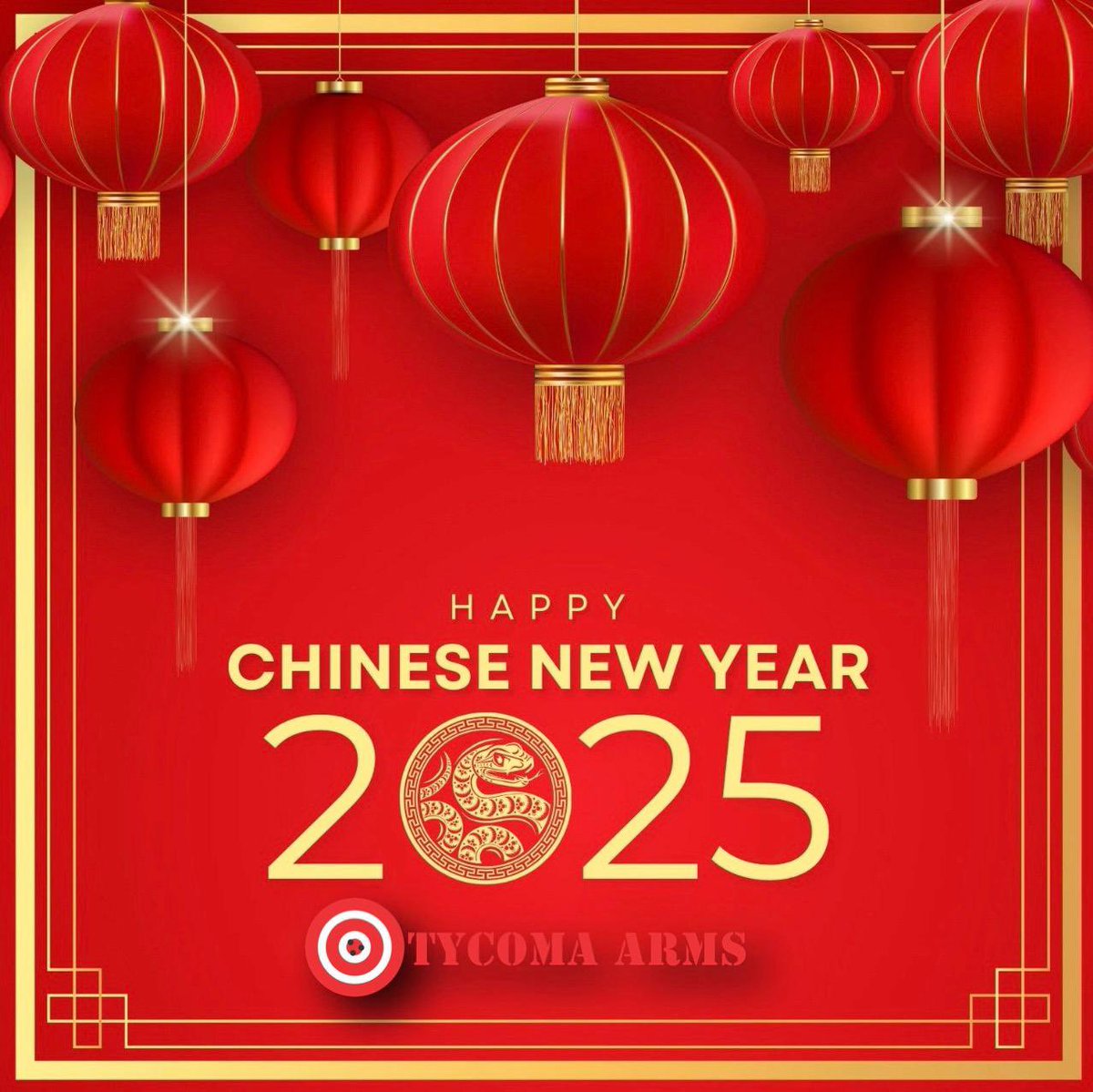 tycomaarms's tweet photo. Gong Xi Fa Cai! Happy new year to all our friends and family. 

We hope the snake will bring us all health, wealth and happiness. 

Stay safe. https://t.co/gVqH0PjPxt