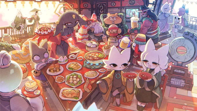 團圓飯/reunion dinner #NineSols #PenglaiNewYear 