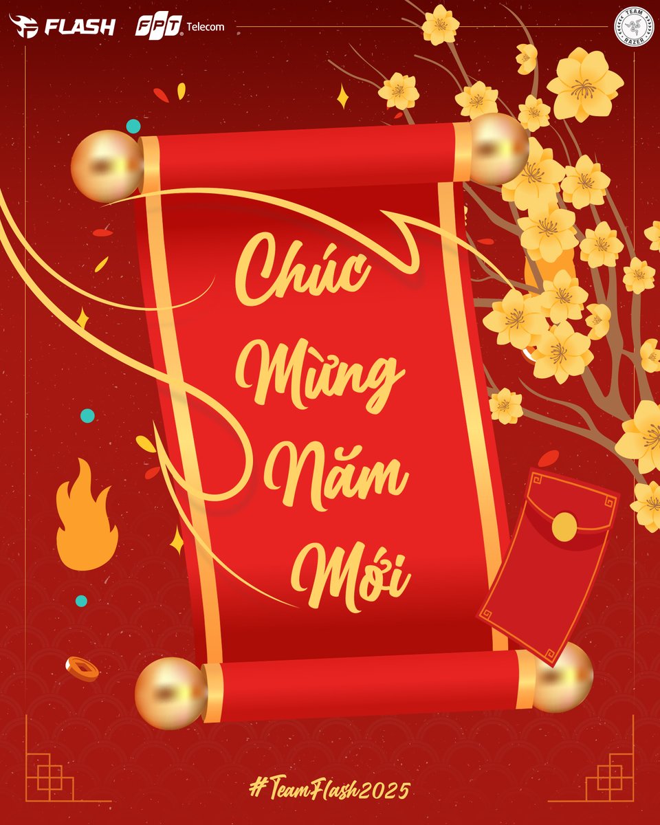 flashvalorantvn's tweet image. Happy Lunar New Year! Wishing all Flazers a year full of energy, breaking through all limits, and reaching new heights. Enjoy the holiday and get ready to come back stronger!✨
#TeamFlash #MakingGamersHeroes #FPTTelecom #FPT_Flash #TeamFlashValorant #Razer
