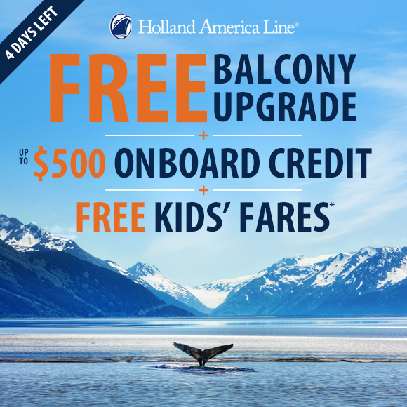 TheCruiseWeb's tweet image. 📣 Last chance! Get up to $500 Onboard Credit for Holland America Line, plus FREE Balcony Upgrade &amp;amp; FREE Kids' Fares for select sailings! Limited time offer... PLAN WITH A TRAVEL EXPERT: choose.cruiseweb.com/l/304141/2025-… #halcruises #cruising #vacation #cruises