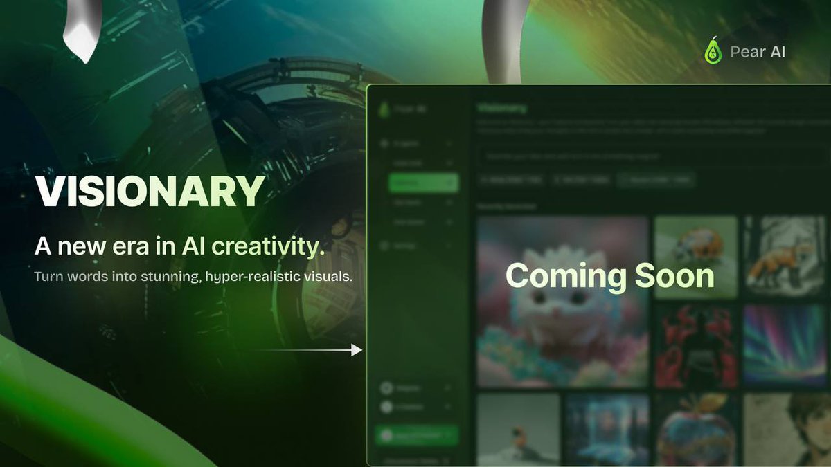CodeCraft has set the stage, but the next breakthrough is on the horizon. 🌍 
VISIONARY—a global shift in AI-driven creativity—is coming soon. 
Prepare for a revolutionary text-to-image experience where next-gen AI translates text into hyper-realistic, data-driven visuals,