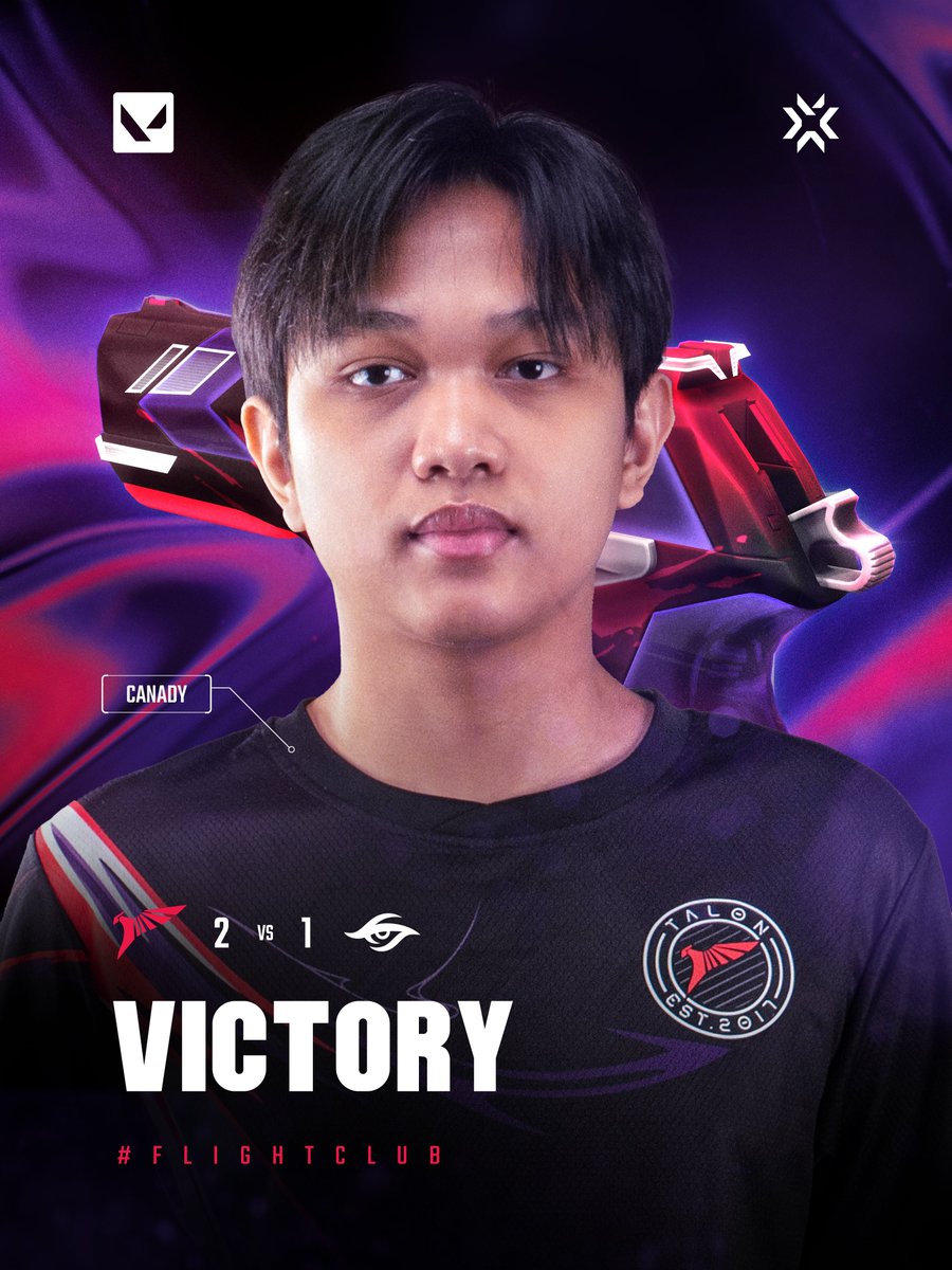 TALON_VALORANT's tweet photo. Another W from the Academy Team! 🥳

เก็บแต้มที่ 2 ได้สำเร็จ! 🦅
เอาชนะทีม @teamsecret Academy ไป 2-1 แมพ

#ทาลอนเก่งอะ #VCTChallengersSEA https://t.co/tW4nspwure