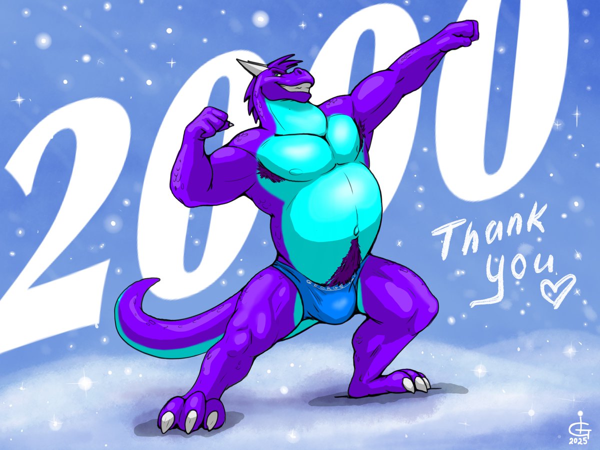ItsGeorgeIce's tweet photo. SO EXCITED!!! Suddenly missed as I’ve reached #2000subs here on X/Twitter!
I know I’m a lil bit late, but I wanted to make a really good #art to celebrate it!
I bet we can reach same number on #Patreon as well! Give me a follow! ⬇️
https://t.co/uE4C31pjNI
#furryartist #Dragon https://t.co/lfRAW2VRAK