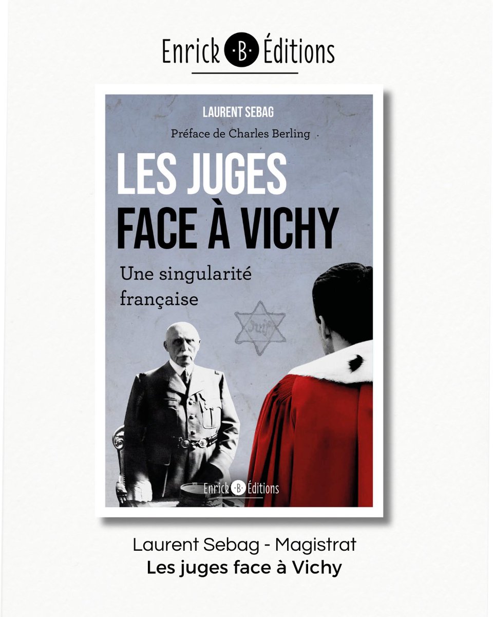 Enrick .B. Éditions 📚 (@enrickbeditions) on Twitter photo 🎙️Merci <a href="/Nice_Matin/">Nice-Matin</a> et <a href="/VMtoulon/">Var-Matin, Toulon</a> pour ce bel article consacré à <a href="/laurent_sebag/">SEBAG Laurent</a> de l’association AMOUR pour la justice, magistrat et auteur du livre « Les juges face à Vichy ».
📕Le livre est disponible dans toutes les bonnes librairies et sur notre site : enrickb-editions.com/livre/les-juge… 🎙️Merci <a href="/Nice_Matin/">Nice-Matin</a> et <a href="/VMtoulon/">Var-Matin, Toulon</a> pour ce bel article consacré à <a href="/laurent_sebag/">SEBAG Laurent</a> de l’association AMOUR pour la justice, magistrat et auteur du livre « Les juges face à Vichy ».
📕Le livre est disponible dans toutes les bonnes librairies et sur notre site : enrickb-editions.com/livre/les-juge…