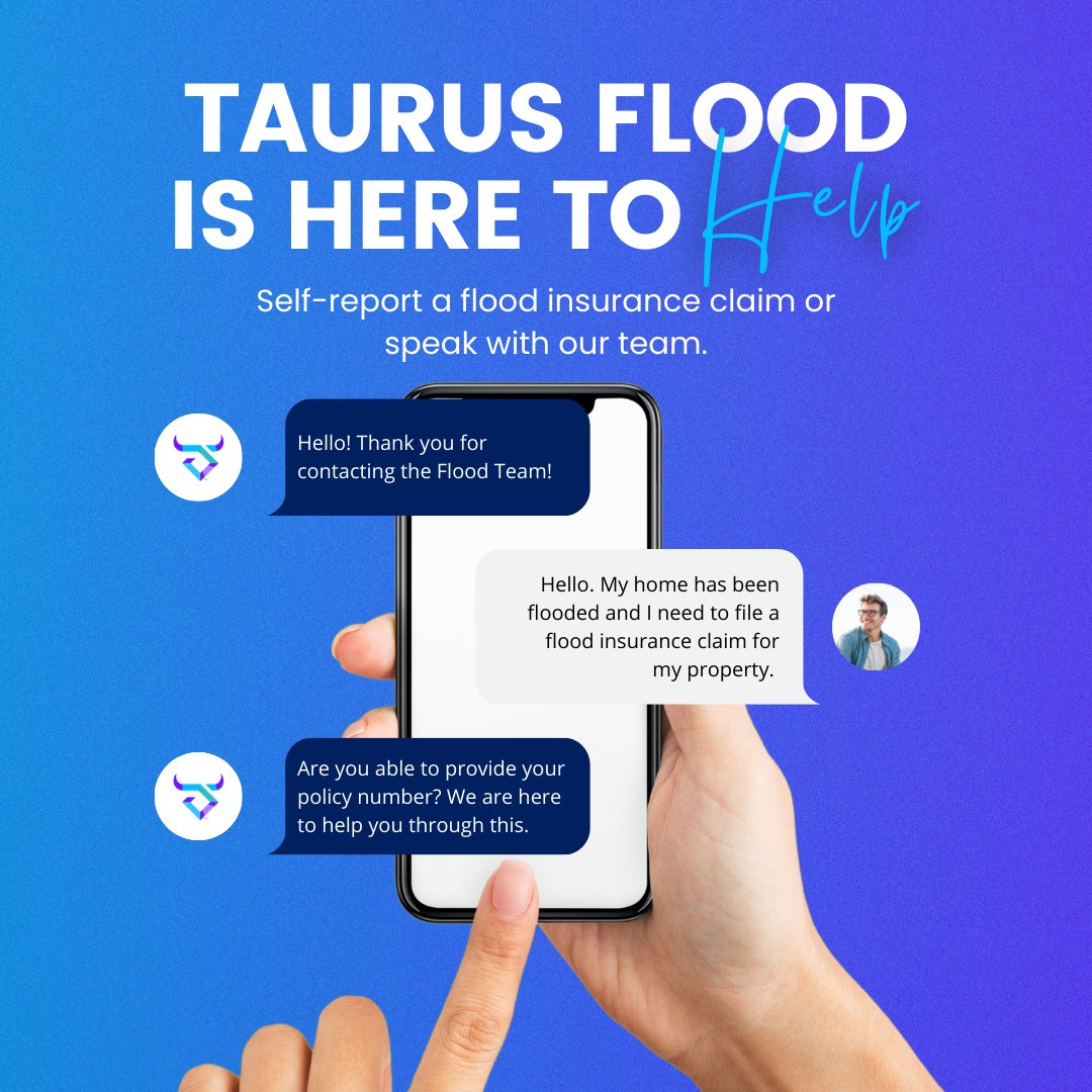 We understand that when your home has been flooded, the last thing you need is a complicated process to file your claim. Choose one of two simple ways to file a  #floodclaim with Taurus Flood. Visit hubs.la/Q032tmHq0 or call 1.800.637.3846 to report a claim.