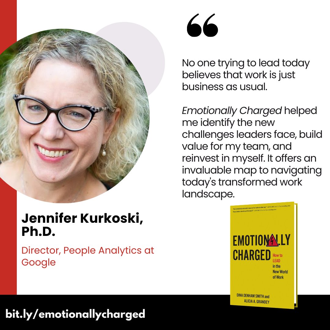 A huge thank you to Dr. Jennifer Kurkoski for this incredible endorsement of Emotionally Charged! I’m grateful to contribute tools and insights for these challenges.

Have you preordered your copy yet?  zurl.co/APYrH 

#leadership #EmotionallyCharged