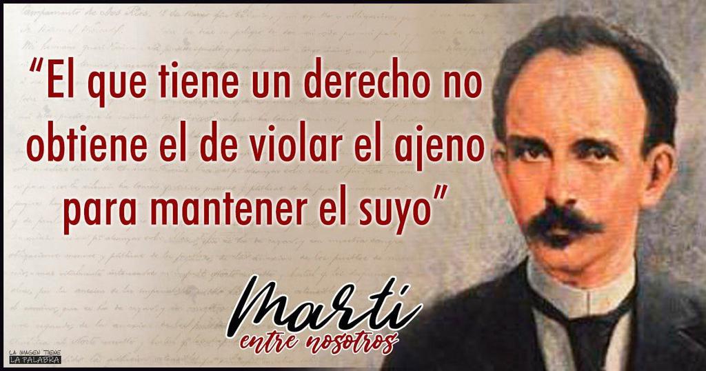No claudicaremos jamás ni cederemos en nuestros principios, humanistas y solidarios por siempre #MartíVive #CubaPorLaVida