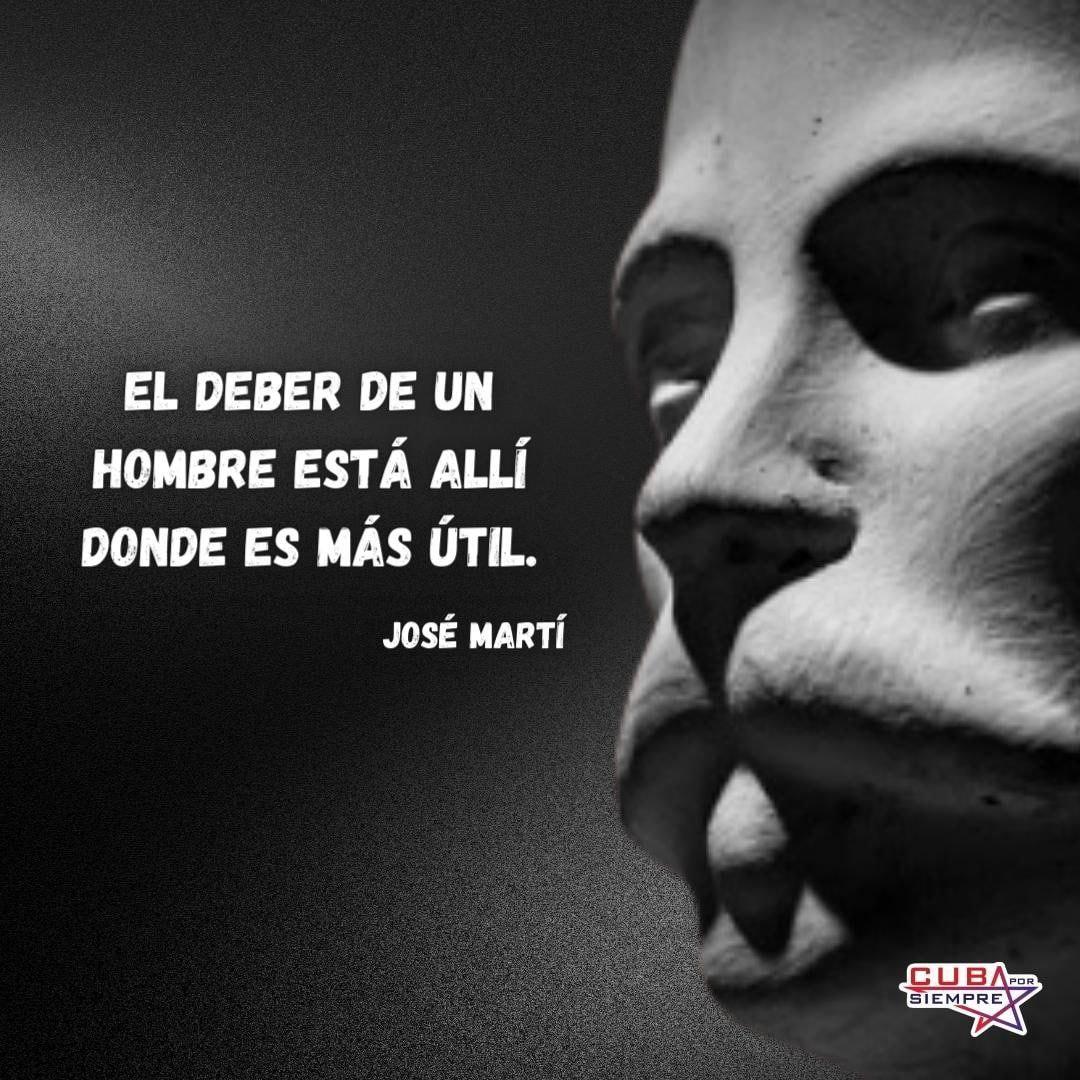 No claudicaremos jamás ni cederemos en nuestros principios, humanistas y solidarios por siempre #MartíVive #CubaPorLaVida