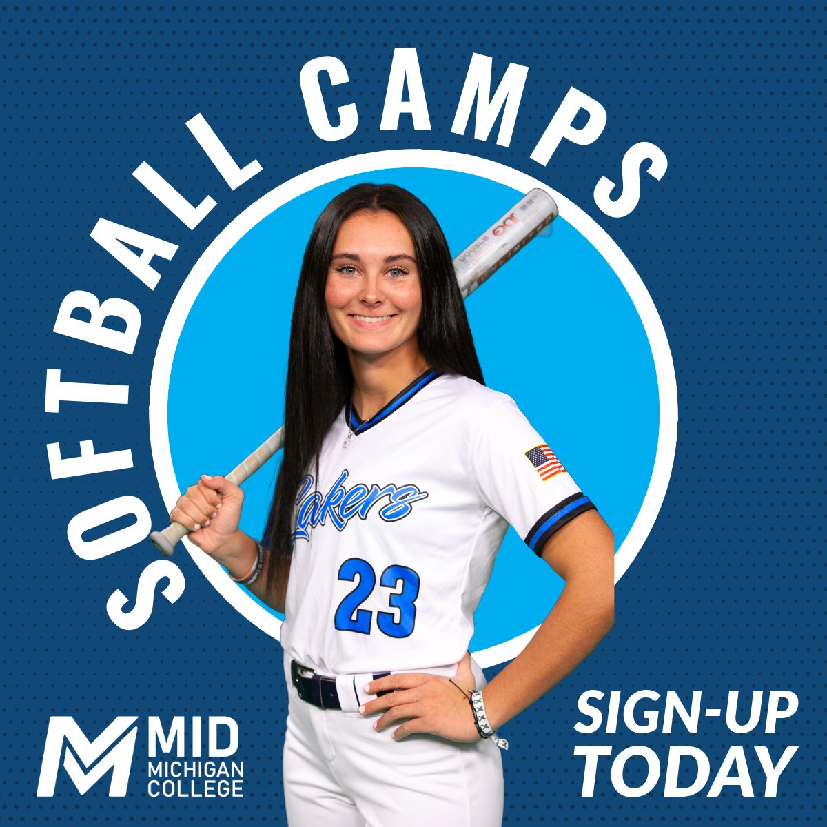 ⚾️✨ Join the Mid Michigan College Lakers Softball team for TWO camps:
👉 Pitching &amp; Catching (Feb 22)
👉 Hitting (Feb 23)

For grades 3-12!
💲 $75 per camp, or BOTH for $50 each!
📍 Michigan Made Athletics, Midland, MI
Register at midlakers.com
#LakersSoftball