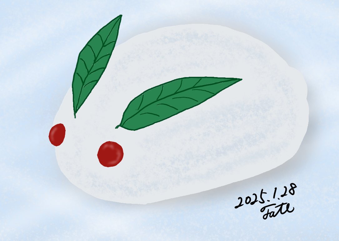 Fate_Roselia's tweet photo. 今日の1枚、雪うさぎ。
雪が積もるとこが少ないから、
作る機会はあんまり無いな。 https://t.co/mWVksNXTLB