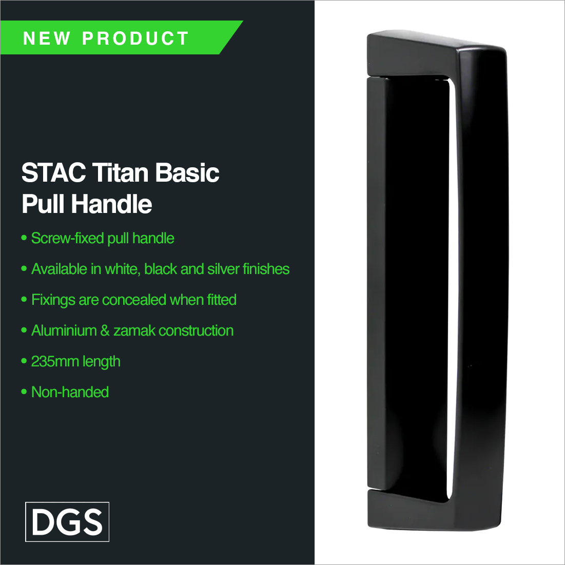 Latest product! We now stock the STAC Titan Basic pull handle designed for large sliding windows.

Find out more here
dgsupp.uk/stac-titan-pul…

#hardtofindparts #pullhandle #upvcwindows