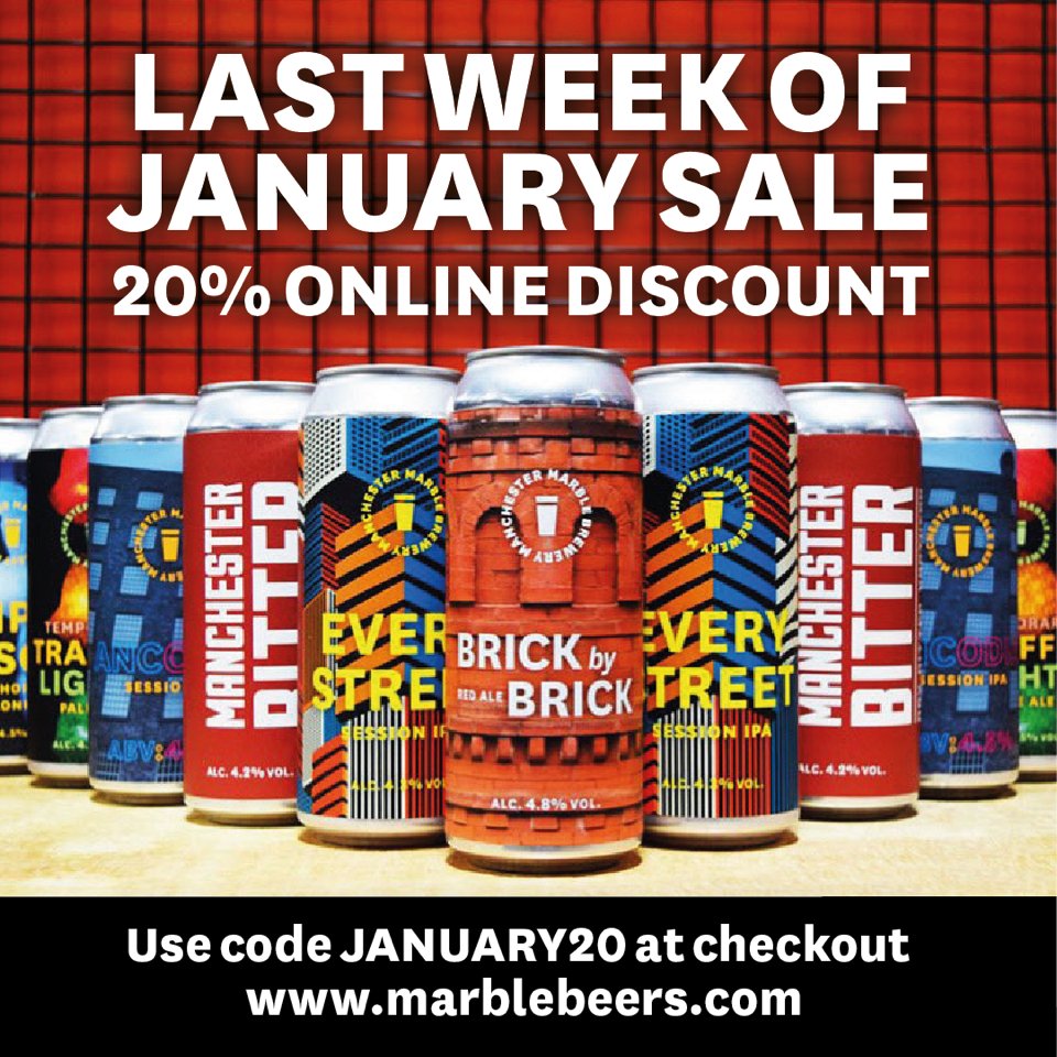 Don't miss out on our January sale! 20% off on the online shop, use code JANUARY20 at the checkout! 
marblebeers.com