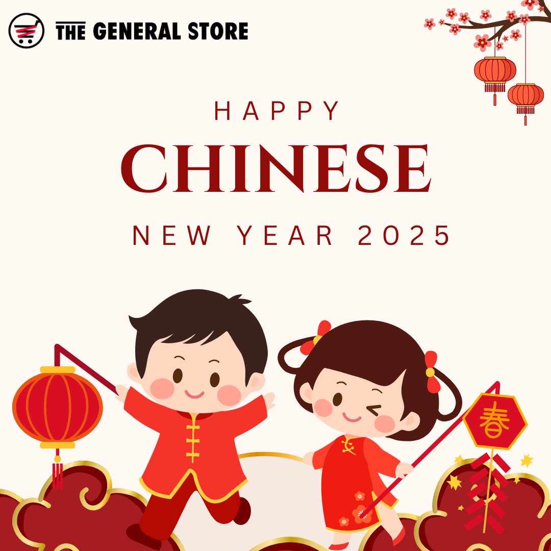 🏮 The General Store 🏮
🛍️ Ring in the Lunar New Year with amazing finds at The General Store! 🎊 From festive decor to daily essentials, we’ve got everything you need to start 2025 right! 🐍✨ #CNYShopping #YearOfTheSnake
