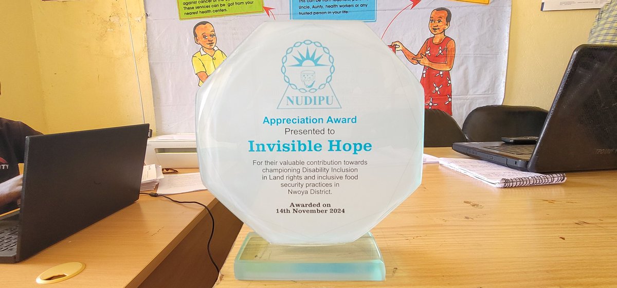 uwonet's tweet photo. We work with and through District Women Networks to implement our programs. In Nwoya district, we have worked with Invisble Hope 🇺🇬  close to 5 years. 

This approach has enhanced the capacity of CBOs/networks in gender programing and institutional dev't. 

I.e. Last year, @NUDIPU 😊  awarded @InvisibleHopeU1 for its valuable contribution towards championing disability inclusion in land rights & inclusive food security practices.