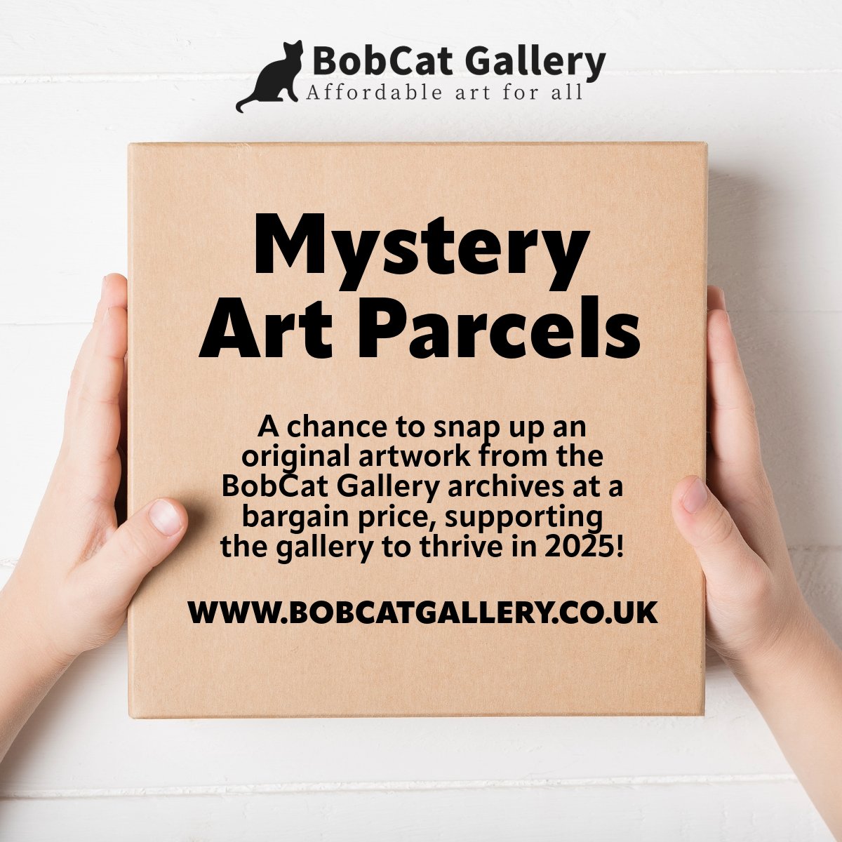 Want to support an independent gallery working hard to give emerging artists a platform? Snap up an original artwork from the BobCat Gallery archives at a bargain price, supporting the gallery to thrive! 
15 Mystery Art Parcels available for just £65: bobcatgallery.co.uk/shop
