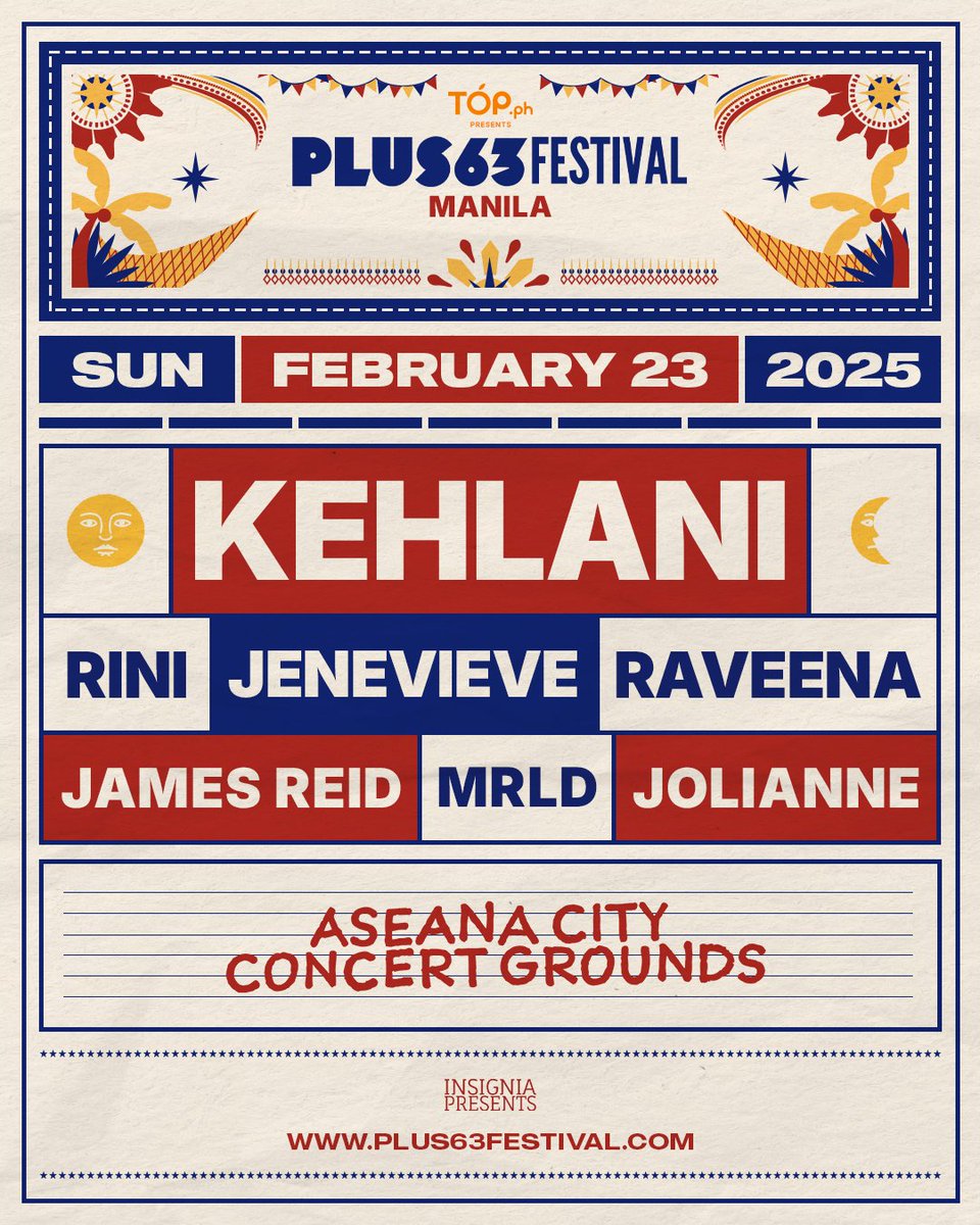 PLUS63Festival's tweet photo. Get ready to sing and dance at #PLUS63FestivalManila2025 this February 23 at the Aseana City Concert Grounds! 🕺🏻

Grab your tickets now at https://t.co/EXKpyr1Ywp 🌟 https://t.co/m6pv5zzTHv