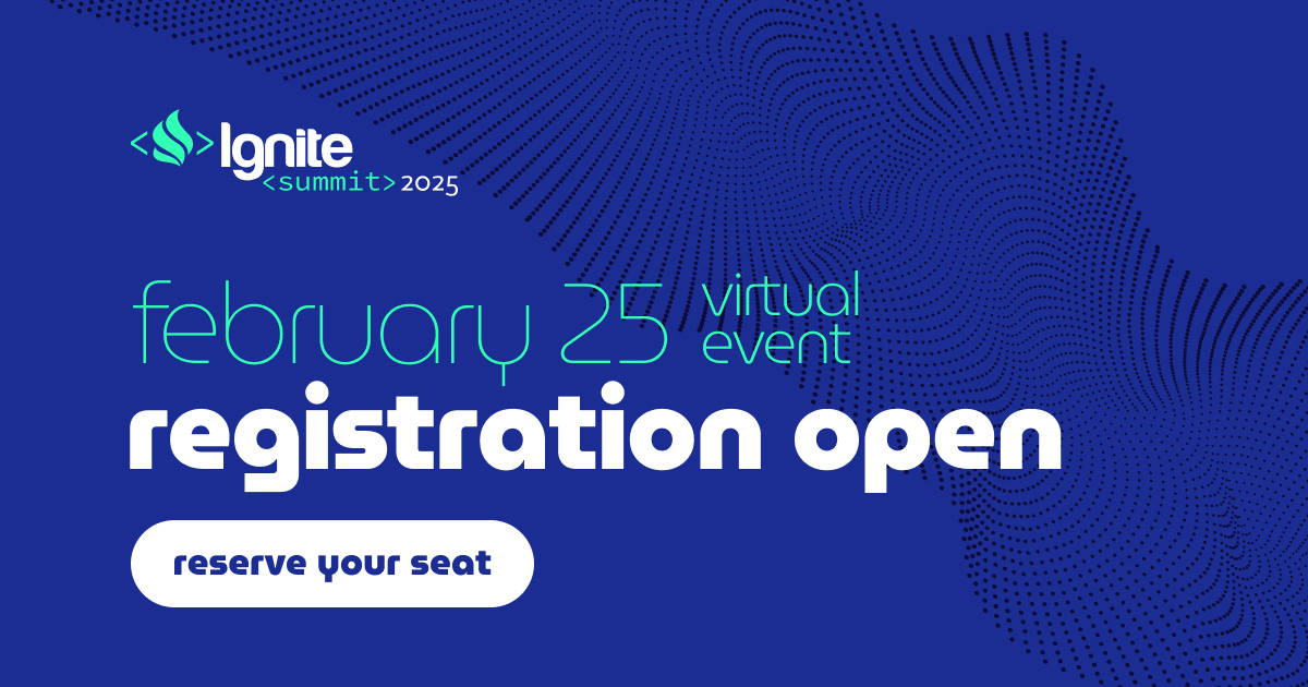 gridgain's tweet image. Calling all  @ApacheIgnite Users! Registration for the upcoming Ignite Summit on Feb 25 is now open.

Reserve your seat today!
hubs.la/Q034fkvq0

#ApacheIgnite #IgniteSummit2025 #InMemoryDatabase #InMemoryComputing #InMemoryCache #DistributedDatabase