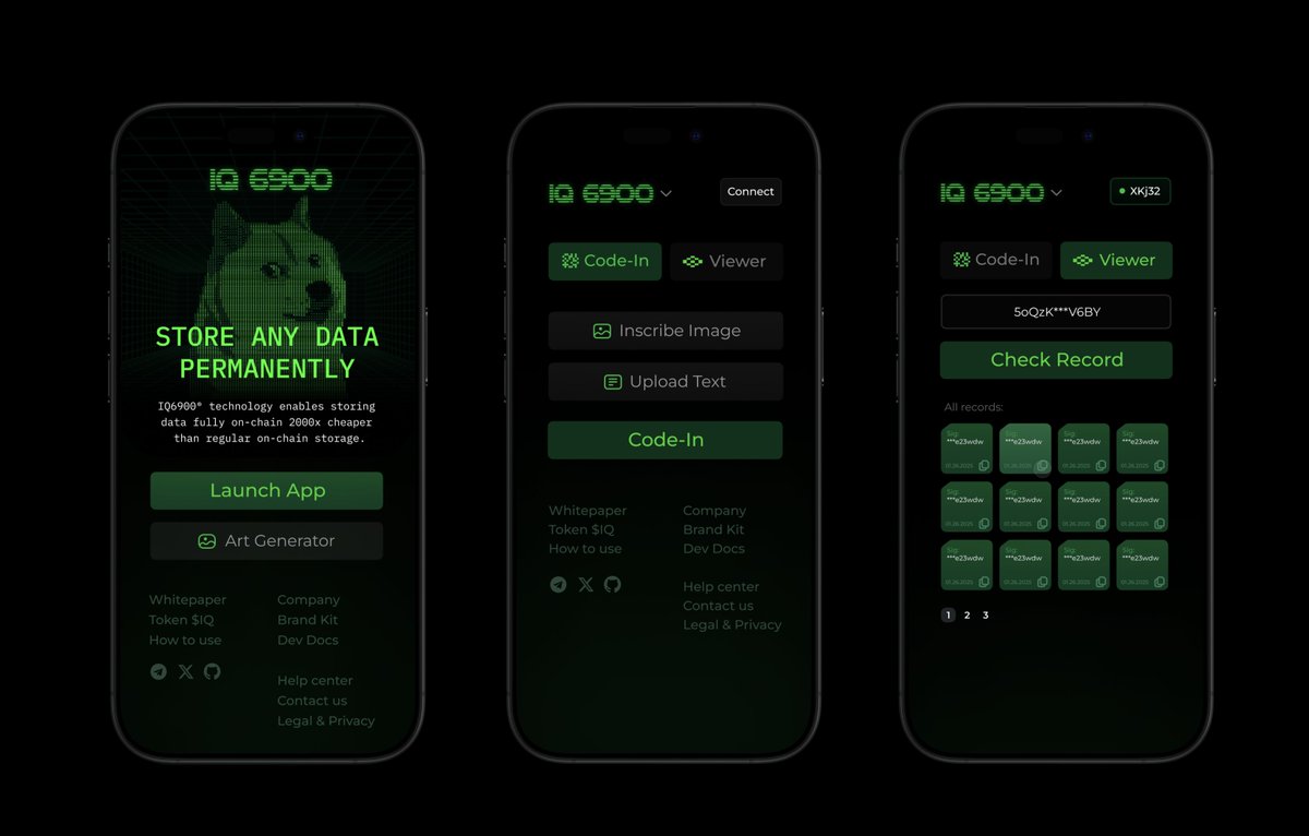 IQ6900 (@iq6900_) on Twitter photo A new UI is cooking
A brand-new UI is on its way for the IQ6900 website, designed by our passionate community member, <a href="/joraweb3/">jordan kitty</a>
What began with Zo as the solo developer has now evolved into a dedicated team of holders, all committed to advancing the project
Code-In A new UI is cooking
A brand-new UI is on its way for the IQ6900 website, designed by our passionate community member, <a href="/joraweb3/">jordan kitty</a>
What began with Zo as the solo developer has now evolved into a dedicated team of holders, all committed to advancing the project
Code-In