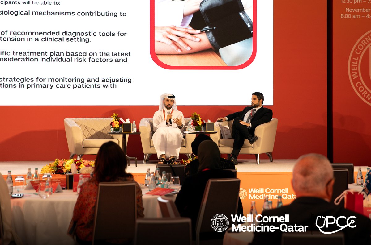 A highlight of the Alumni-hosted #UPCC2024 was having Dr. Essa Abuhelaiqa, Senior Consultant in Nephrology and Transplant Nephrology at Hamad Medical, deliver a compelling keynote on "Primary Hypertension - Updates on Guidelines in Diagnosis and Treatment of Hypertension in