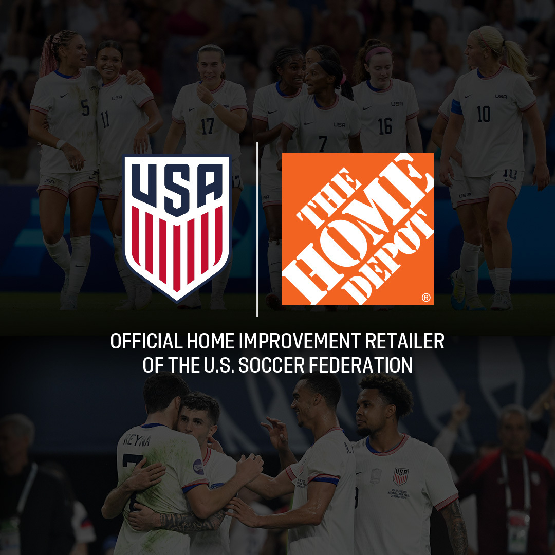 U.S. Soccer (@ussoccer) on Twitter photo U.S. Soccer 🤝 The <a href="/HomeDepot/">The Home Depot</a>
We are thrilled to announce their partnership with the U.S. Soccer Federation and Supporting Partner of the Arthur M. Blank U.S. Soccer National Training Center.
📰 > ussoc.cr/TheHomeDepot U.S. Soccer 🤝 The <a href="/HomeDepot/">The Home Depot</a>
We are thrilled to announce their partnership with the U.S. Soccer Federation and Supporting Partner of the Arthur M. Blank U.S. Soccer National Training Center.
📰 > ussoc.cr/TheHomeDepot