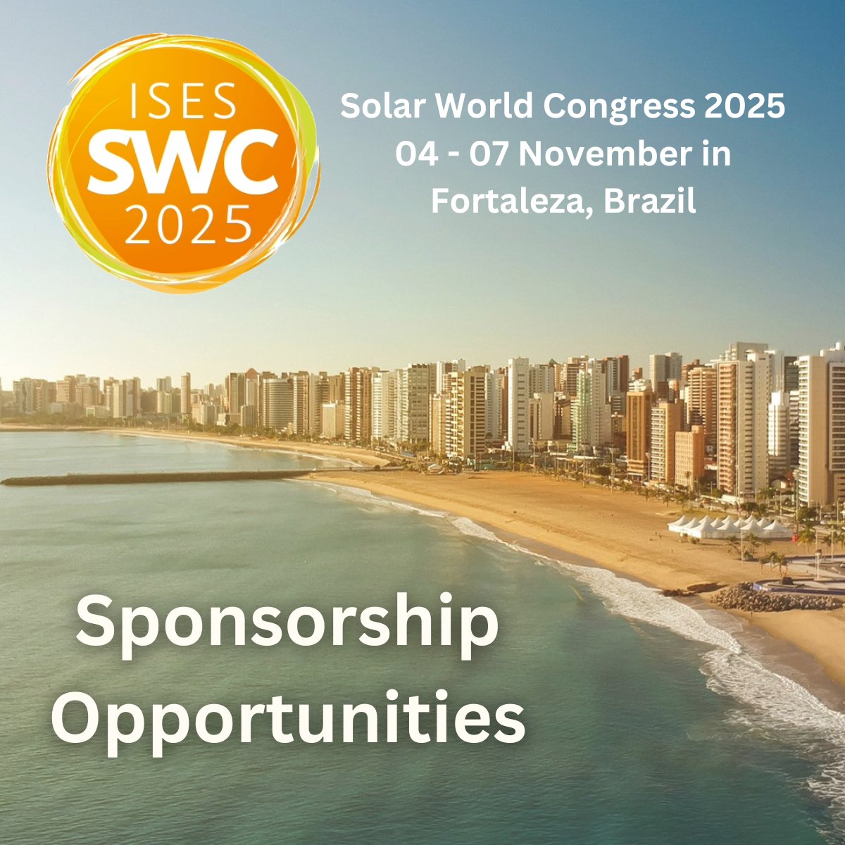 ISES Solar Energy (@ises_solar) on Twitter photo π  Become a Partner in Driving the Energy Transition at #SWC2025, the Solar World Congress in Fortaleza, Brazil!
π‘ We offer diverse Sponsorship Packages  to maximize your impact and align with your organizationβs goals.
π Learn more: solarworldcongress.org/sponsorship-1 π  Become a Partner in Driving the Energy Transition at #SWC2025, the Solar World Congress in Fortaleza, Brazil!
π‘ We offer diverse Sponsorship Packages  to maximize your impact and align with your organizationβs goals.
π Learn more: solarworldcongress.org/sponsorship-1